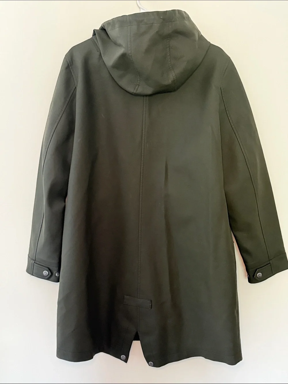 Levi's Women's Olive Green Hooded Rain Jacket - Picture 10 of 13